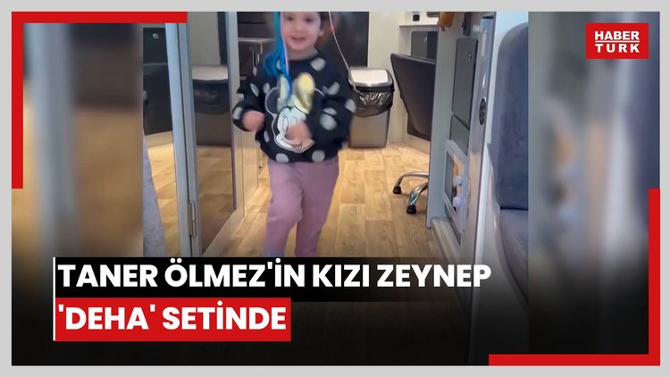 Taner Ölmez'in kızı Zeynep 'Deha' setinde