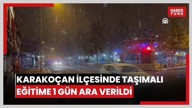 Karakoçan ilçesinde taşımalı eğitime 1 gün ara verildi