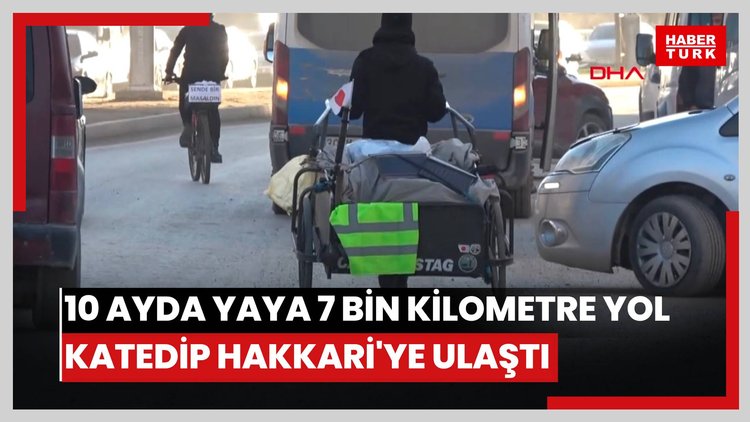 Japon gezgin, 10 ayda yaya 7 bin kilometre yol katedip Hakkari'ye ulaştı