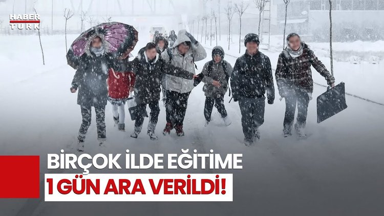 Kar Yağışı Nedeniyle Birçok İl Ve İlçede Eğitime Ara Verildi!