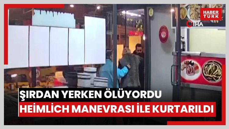 Şırdan yerken ölüyordu, matematik öğretmeni "Heimlich manevrası" ile kurtardı