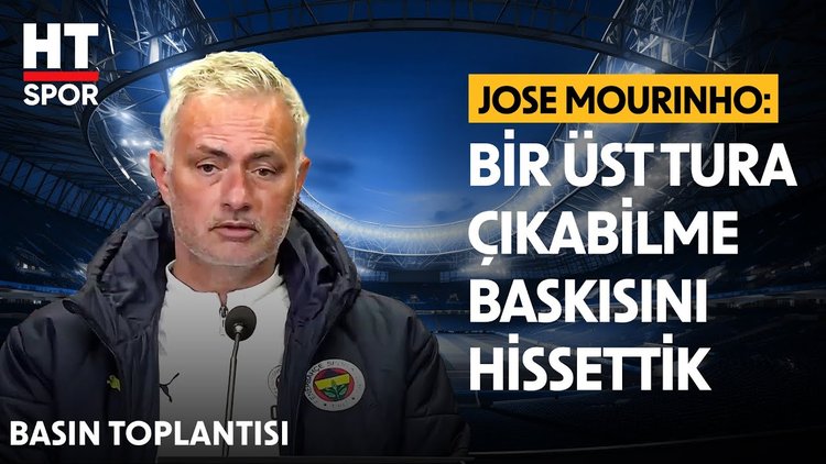 Jose Mourinho, Slavia Prag galibiyeti sonrası açıklamalarda bulundu - Basın Toplantısı