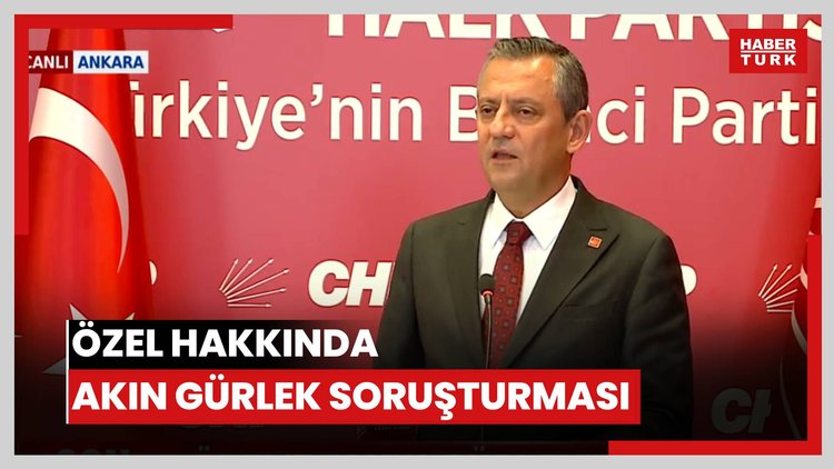 Özel hakkında Akın Gürlek soruşturması