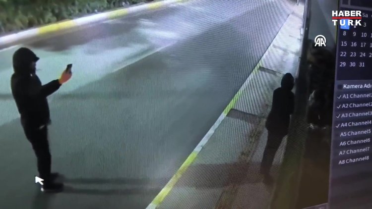 İzmir'de iş yerinin kurşunlanması güvenlik kamerasında