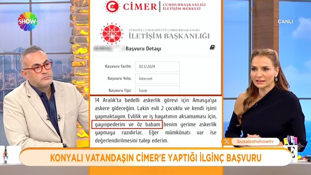 Cimer'e ilginç başvuru!