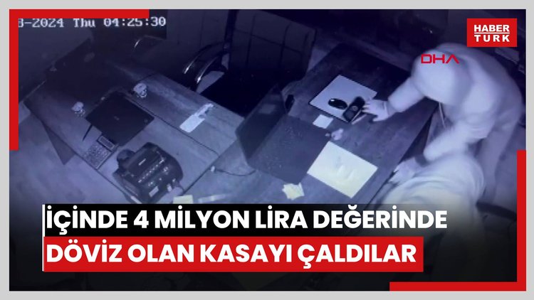 Fatih'te içinde 4 milyon lira değerinde döviz olan kasayı çaldılar