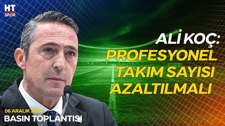 Kulüpler Birliği Başkanı Ali Koç açıklamalarda bulundu - Basın Toplantısı