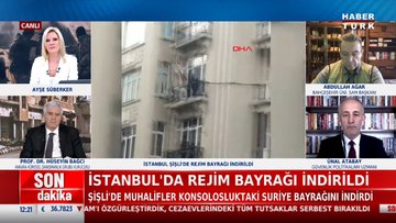 İstanbul'da rejim bayrağı indirildi