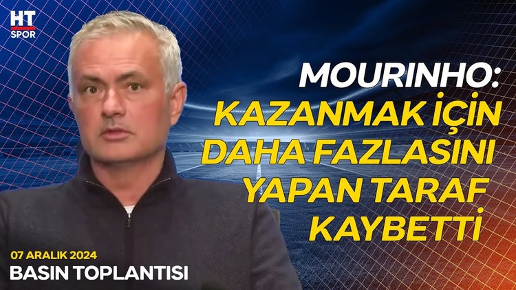 Mourinho, Beşiktaş maçı sonrasında açıklamalarda bulundu - Basın Toplantısı