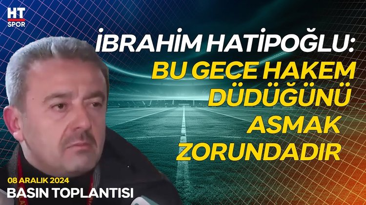 Sivasspor - Galatasaray maçından sonra İbrahim Hatipoğlu hakemleri eleştirdi - Basın Toplantısı