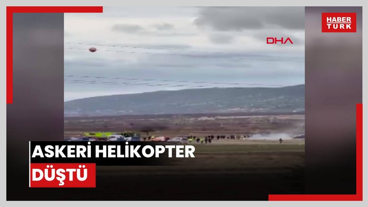 Askeri helikopter düştü