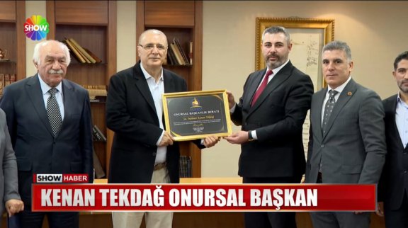 Kenan Tekdağ Onursal Başkan!