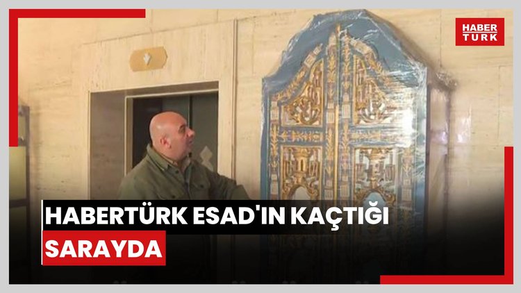 Habertürk Esad'ın kaçtığı sarayda