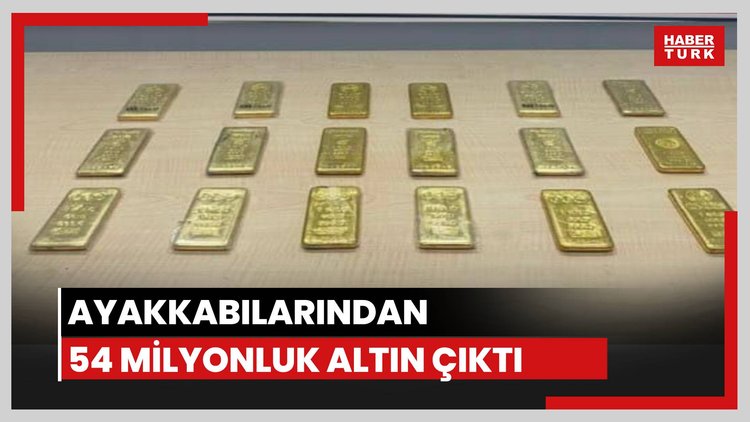 Ayakkabıdan 54 milyon liralık altın çıktı