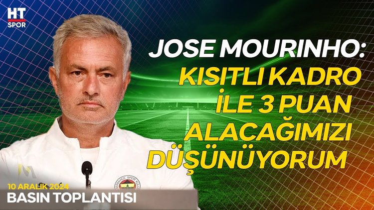 Jose Mourinho, Fenerbahçe - Bilbao maçı öncesi açıklamalarda bulundu - Basın Toplantısı