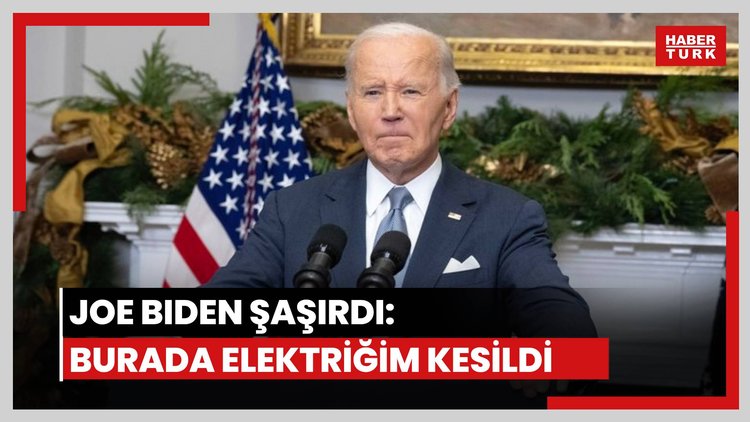 Biden: Burada elektriğim kesildi