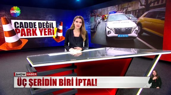 3 şeridin 1'i iptal!