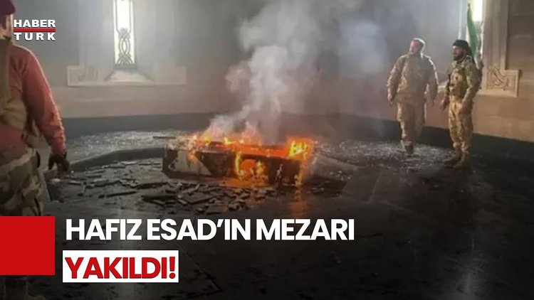 Beşar Esad&#039;ın Babası Hafız Esad&#039;ın Mezarı Yakıldı