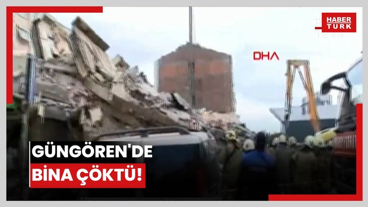 Güngören'de bina çöktü!
