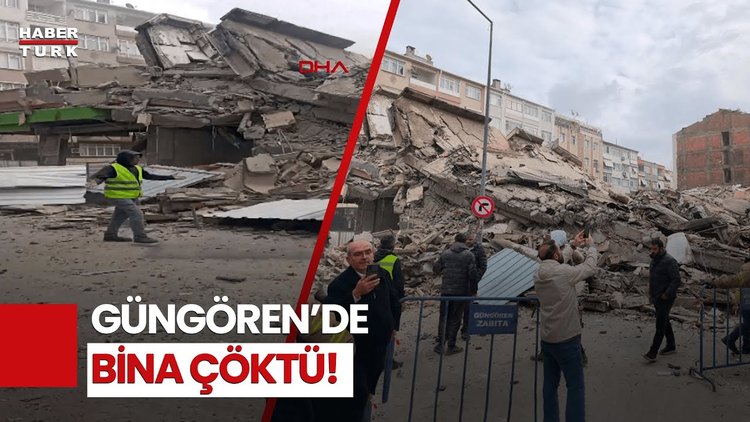 SON DAKİKA! Güngören&#039;de Bina Çöktü! Çok Sayıda Ekip Sevk Edildi!