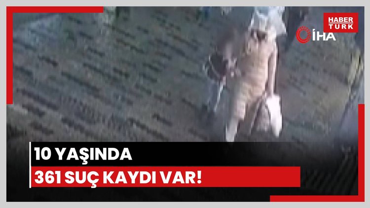 10 yaşında 361 suç kaydı var!