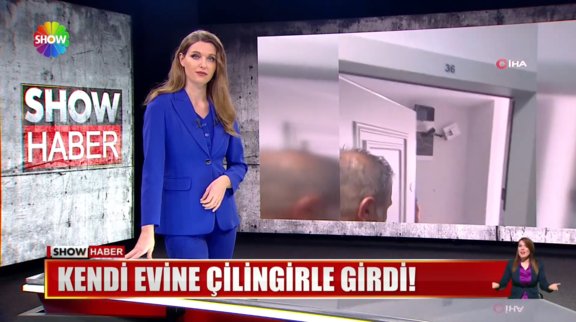 Kendi evine çilingirle girdi!