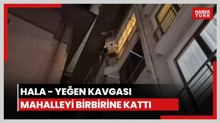 Hala ve yeğen birbirine girdi