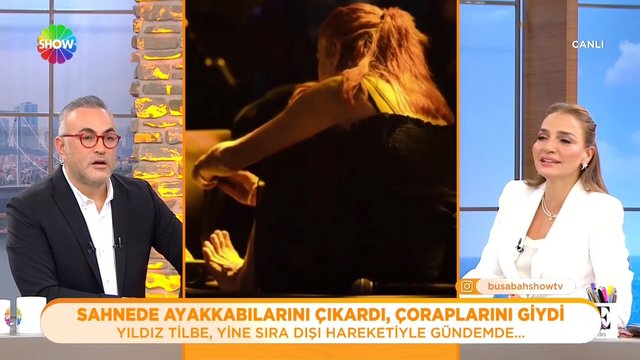 Yıldız Tilbe sahnede ayakkabılarını çıkardı! 