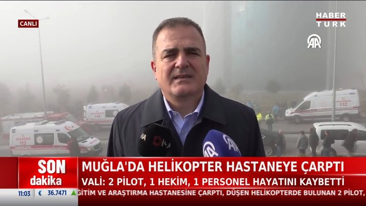 Muğla'da helikopter kazası