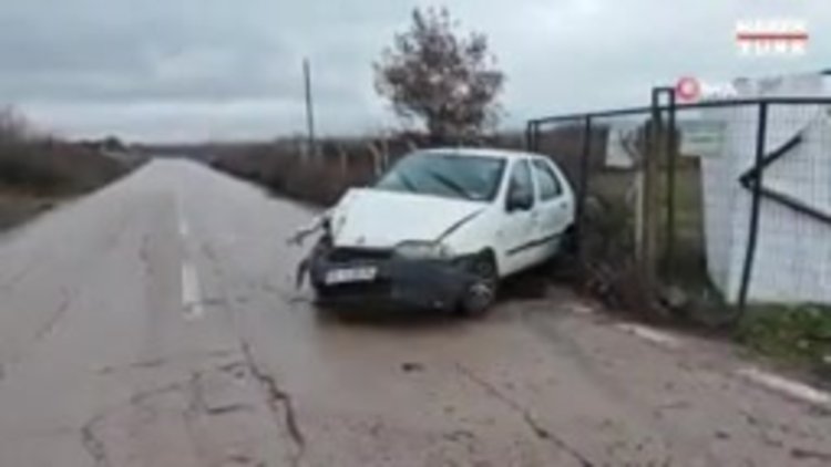 Hapşıran sürücü kontrolden çıktı