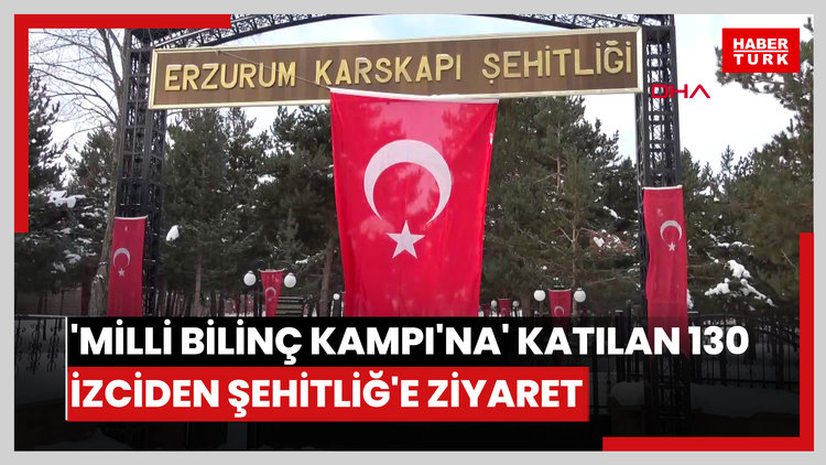 'Milli Bilinç Kampı'na' katılan 130 izciden Karskapı Şehitliği'ne ziyaret
