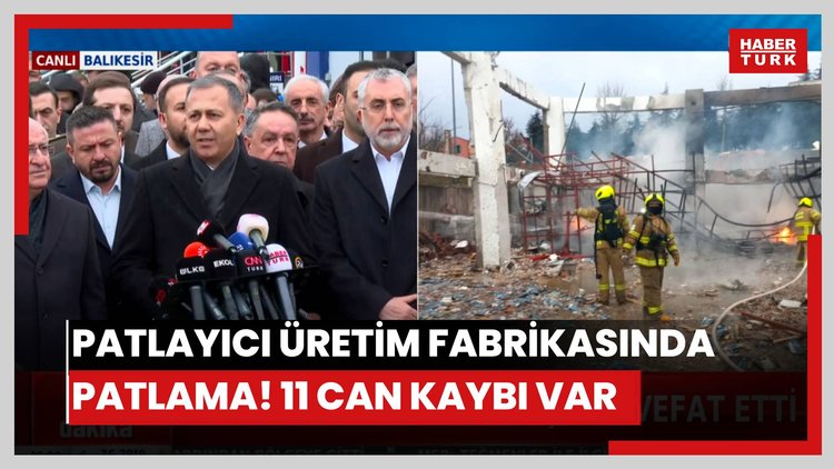 Patlayıcı üretim fabrikasında patlama! 11 can kaybı var