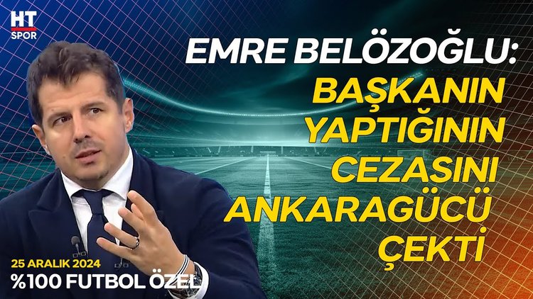 Emre Belözoğlu, Ankaragücü günlerini ve hakem olayını yorumladı - %100 Futbol Özel