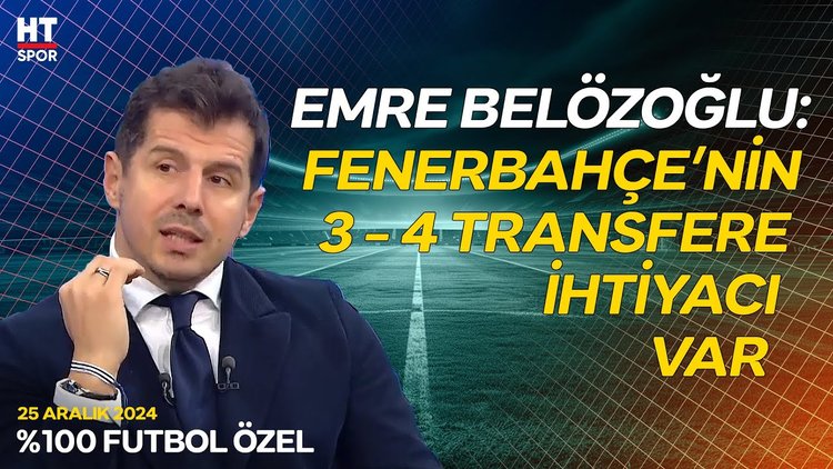 Emre Belözoğlu, Fenerbahçe'nin şampiyonluk şansını değerlendirdi - %100 Futbol Özel