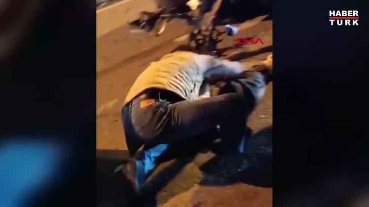 Maltepe'de otomobil, duraktan çıkan yolcu otobüsüne çarptı: 1 ölü, 1 yaralı