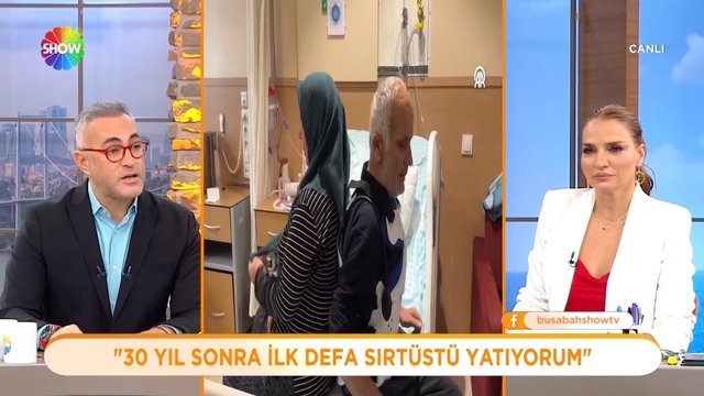 30 yıl sonra ilk defa sırtüstü yatıyor!