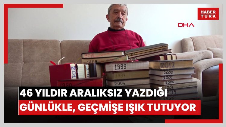 46 yıldır aralıksız yazdığı günlükle, geçmişe ışık tutuyor