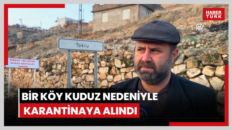 Bir köy kuduz nedeniyle karantinaya alındı
