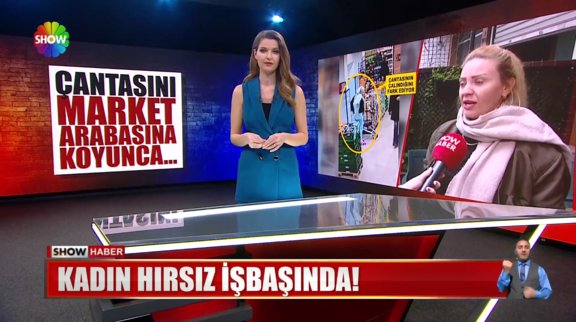 Kadın hırsız işbaşında!