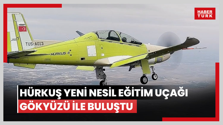HÜRKUŞ Yeni Nesil Eğitim Uçağı gökyüzü ile buluştu