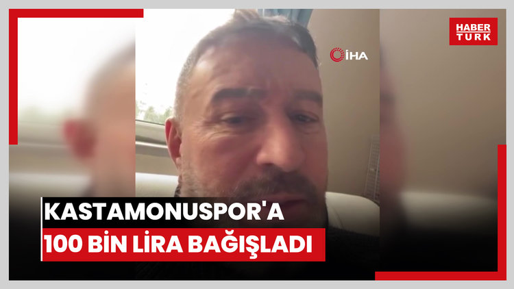Şarkıcı Mustafa Topaloğlu'ndan, Kastamonuspor'a 100 bin lira bağışladı
