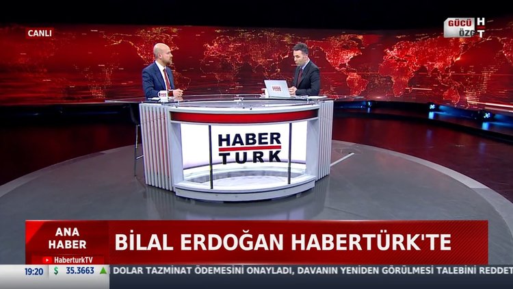 Bilal Erdoğan'dan Habertürk'e açıklamalar