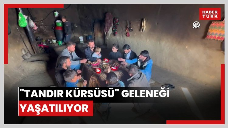Aile bağlarının güçlendirildiği "tandır kürsüsü" geleneği yaşatılıyor