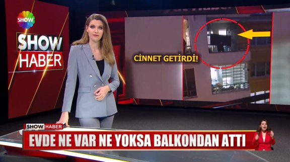 Evde ne var ne yoksa balkondan attı!