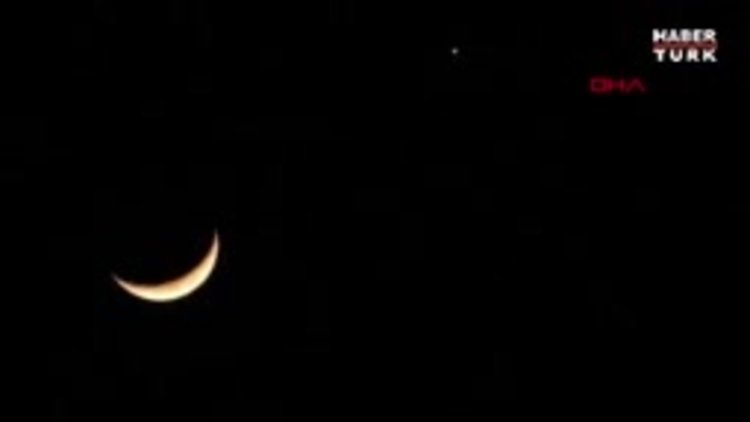 Hatay semalarında 'Ay' ve 'Venüs' birlikte görüldü