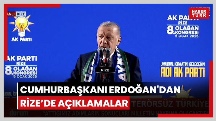 Cumhurbaşkanı Erdoğan'dan açıklamalar