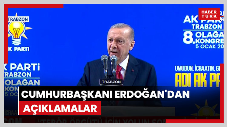 Cumhurbaşkanı Erdoğan'dan açıklamalar