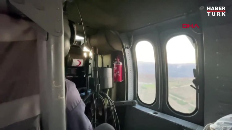 Domuz saldırısından kaçarken uçurumdan düştü, askeri helikopterle hastaneye ulaştırıldı