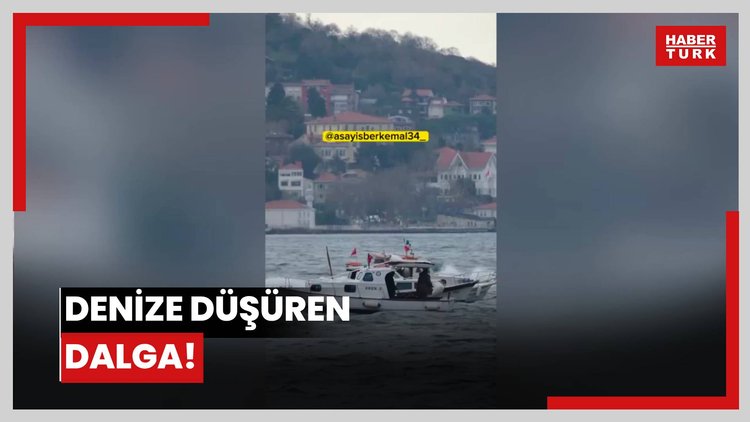 Denize düşüren dalga!