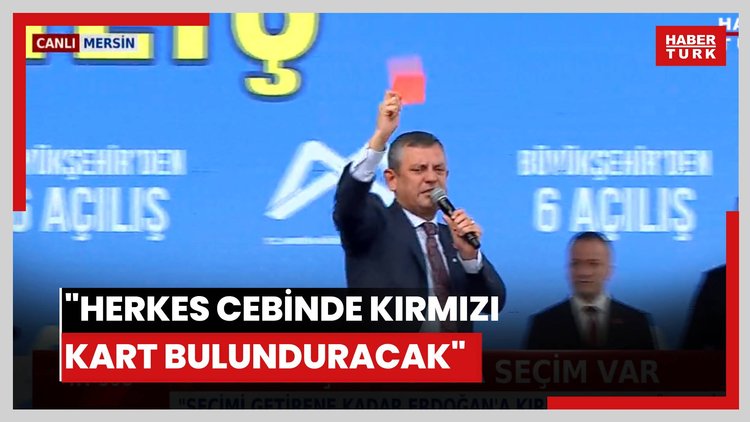 "Herkes cebinde kırmızı kart bulunduracak"